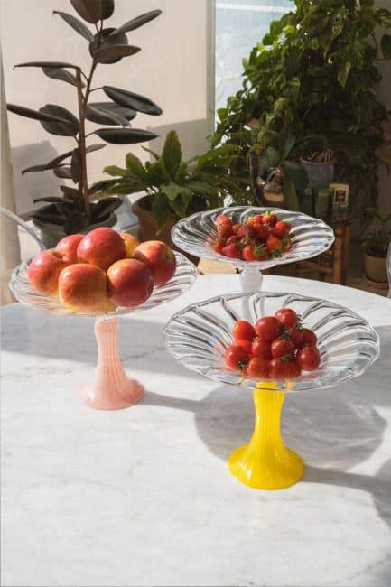 Glass Platter | Pink