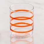 Horizontal Stripes Tumbler Glass