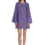 Purple Linen Tie Tunic